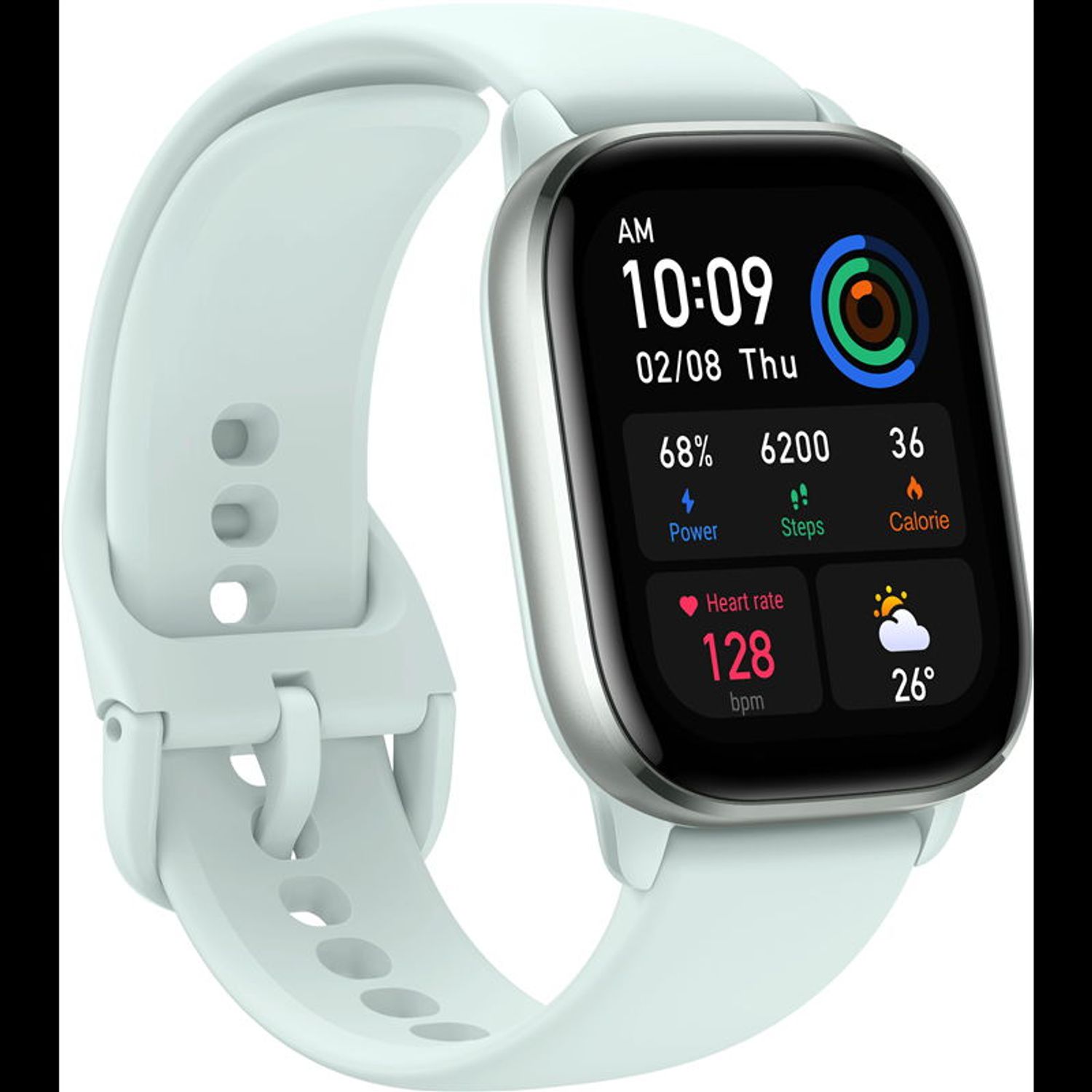 Ceas activity tracker Huami Amazfit GTS 4 mini, Bluetooth 5.2, Waterproof 5 ATM, senzor SpO2 (Albastru) fotografia produsului View 6 L