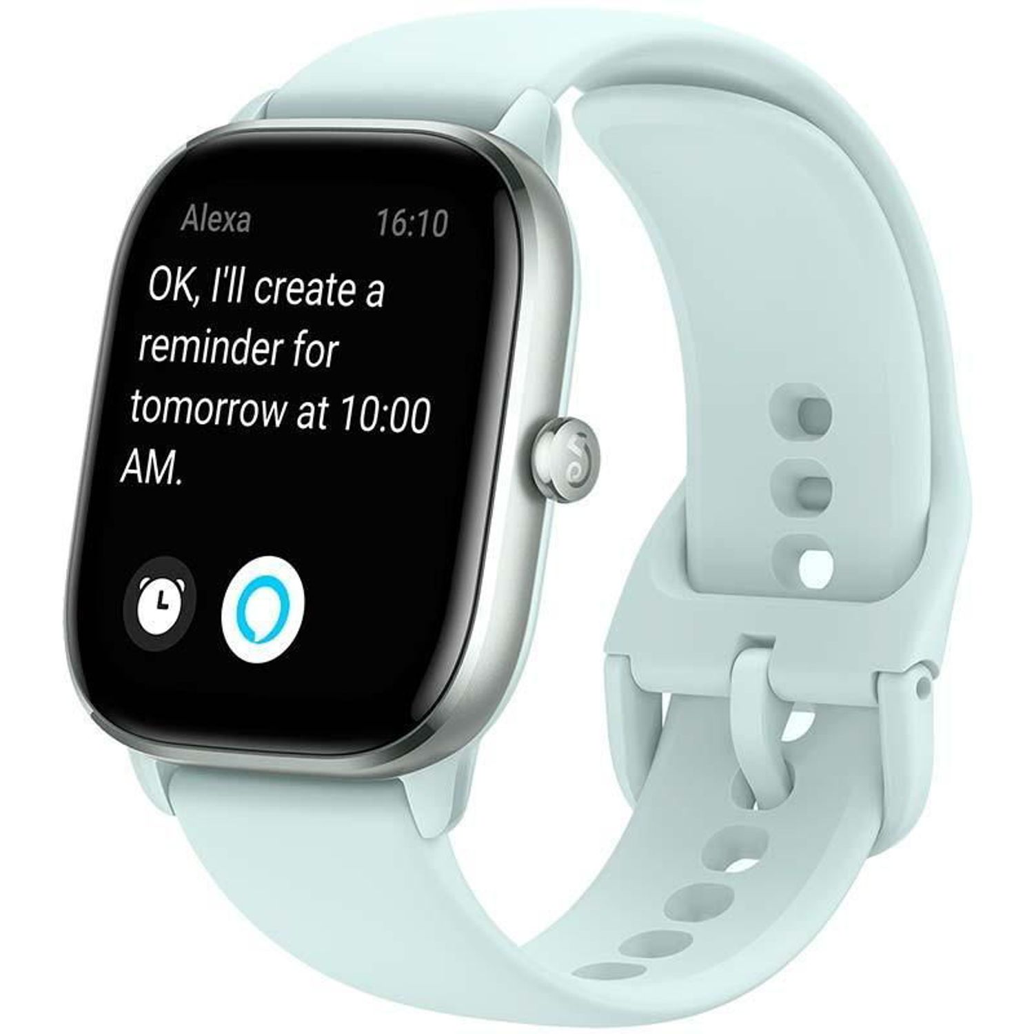 Ceas activity tracker Huami Amazfit GTS 4 mini, Bluetooth 5.2, Waterproof 5 ATM, senzor SpO2 (Albastru) fotografia produsului