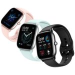 Ceas activity tracker Huami Amazfit GTS 4 mini, Bluetooth 5.2, Waterproof 5 ATM, senzor SpO2 (Albastru) fotografia produsului View 3 S