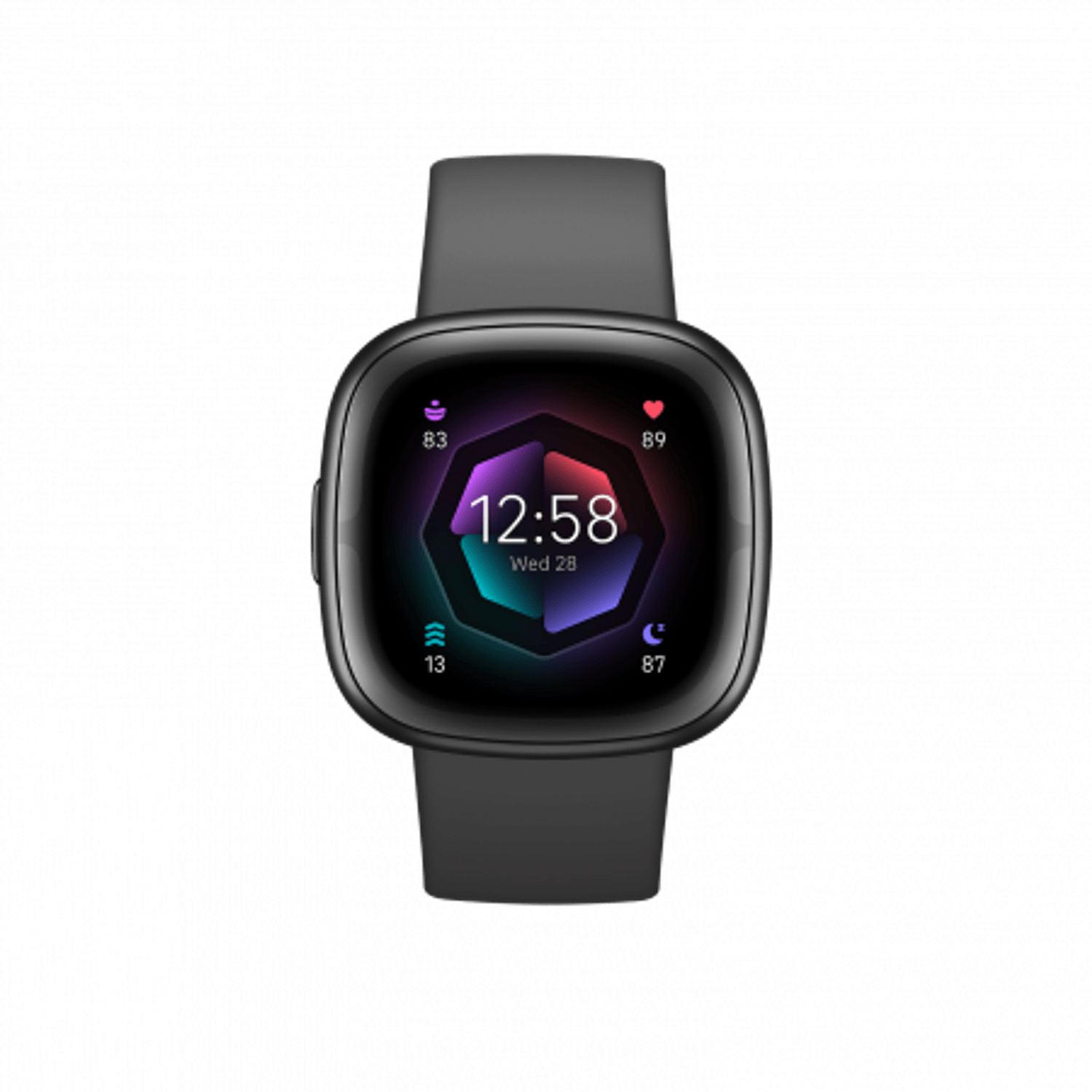Ceas activity tracker Fitbit Sense 2, GPS, NFC, Bluetooth, Waterproof (Gri) fotografia produsului View 2 L