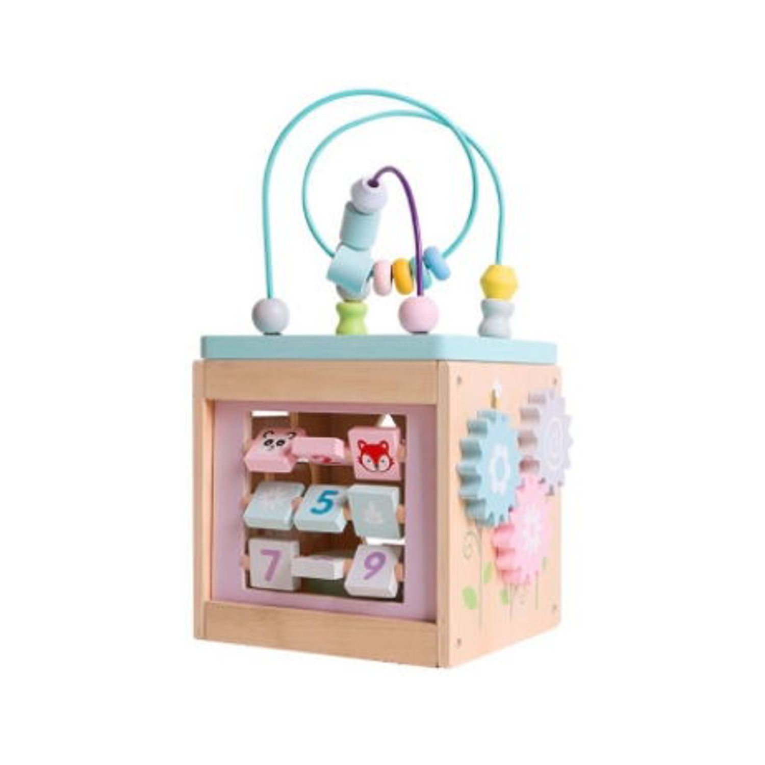 Cub educativ din lemn iWood fotografia produsului View 5 L