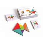 Puzzle lemn iWood Tangram (Multicolor) fotografia produsului