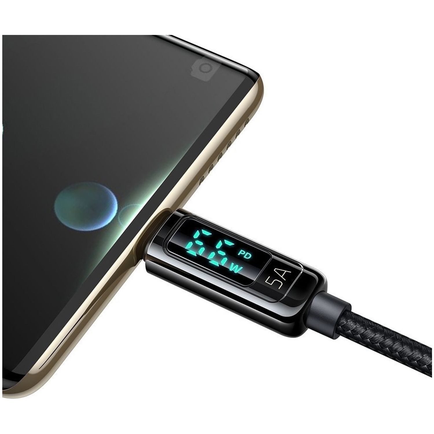 Cablu de date Mcdodo Digital Pro USB-A la Type-C, 1.2m, 5A, Negru fotografia produsului View 4 L