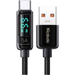 Cablu de date Mcdodo Digital Pro USB-A la Type-C, 1.2m, 5A, Negru fotografia produsului View 2 S