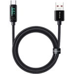 Cablu de date Mcdodo Digital Pro USB-A la Type-C, 1.2m, 5A, Negru fotografia produsului