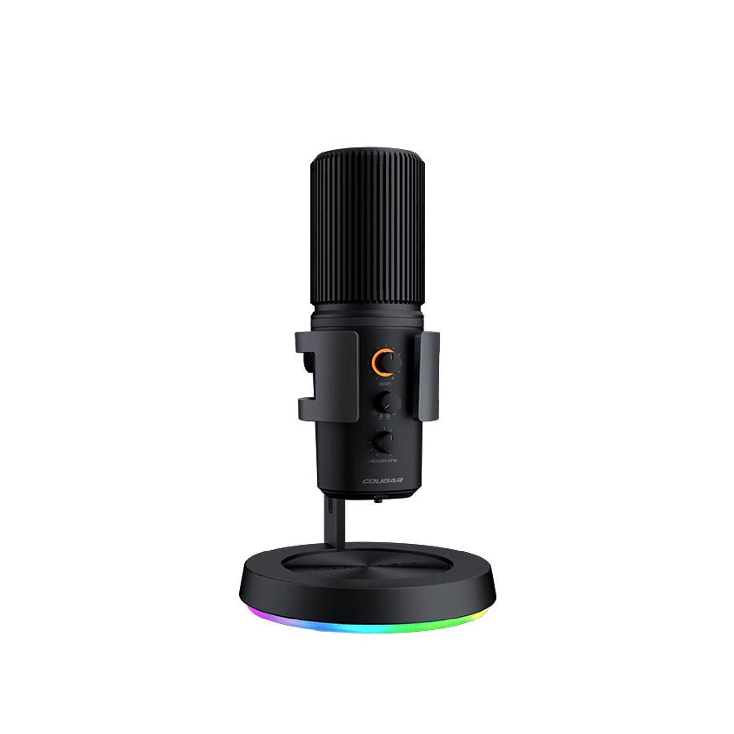 Microfon Cougar Screamer-X, Iluminare RGB, USB (Negru) fotografia produsului View 2 L
