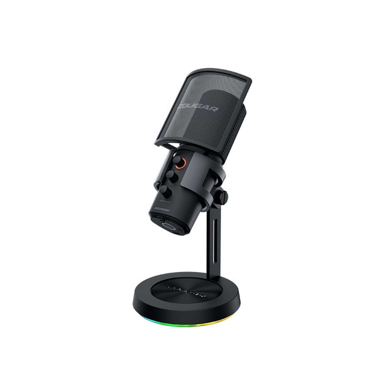 Microfon Cougar Screamer-X, Iluminare RGB, USB (Negru) fotografia produsului View 6 L