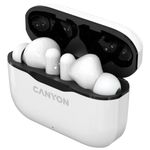 Casti Stereo Canyon CNE-CBTHS3W, Bluetooth, Microfon (Alb) fotografia produsului View 7 S