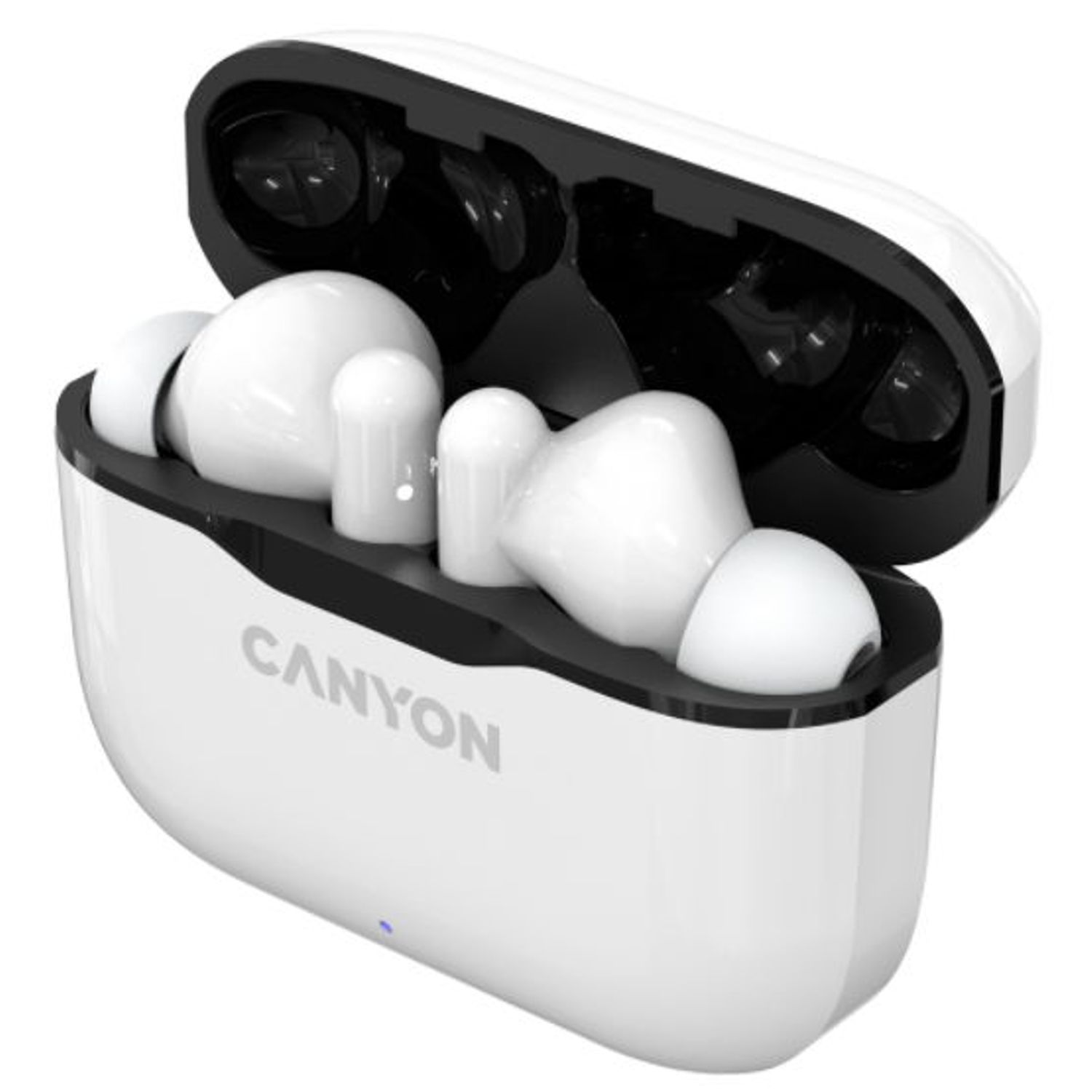 Casti Stereo Canyon CNE-CBTHS3W, Bluetooth, Microfon (Alb) fotografia produsului View 7 L