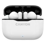 Casti Stereo Canyon CNE-CBTHS3W, Bluetooth, Microfon (Alb) fotografia produsului View 6 S