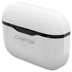 Casti Stereo Canyon CNE-CBTHS3W, Bluetooth, Microfon (Alb) fotografia produsului View 2 S