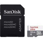 Card de memorie SanDisk microSDHC, 32 GB, Clasa 10 + Adaptor SD fotografia produsului