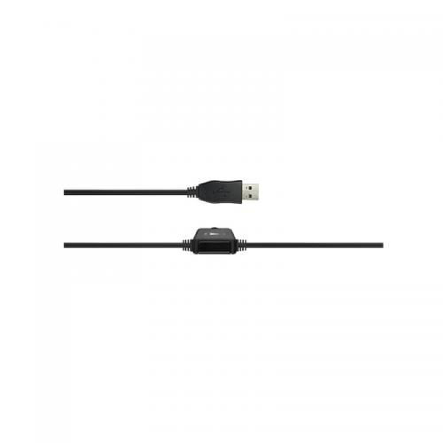 Casti Stereo Canyon CNS-CHSU1B, Microfon, USB (Negru) fotografia produsului View 4 L