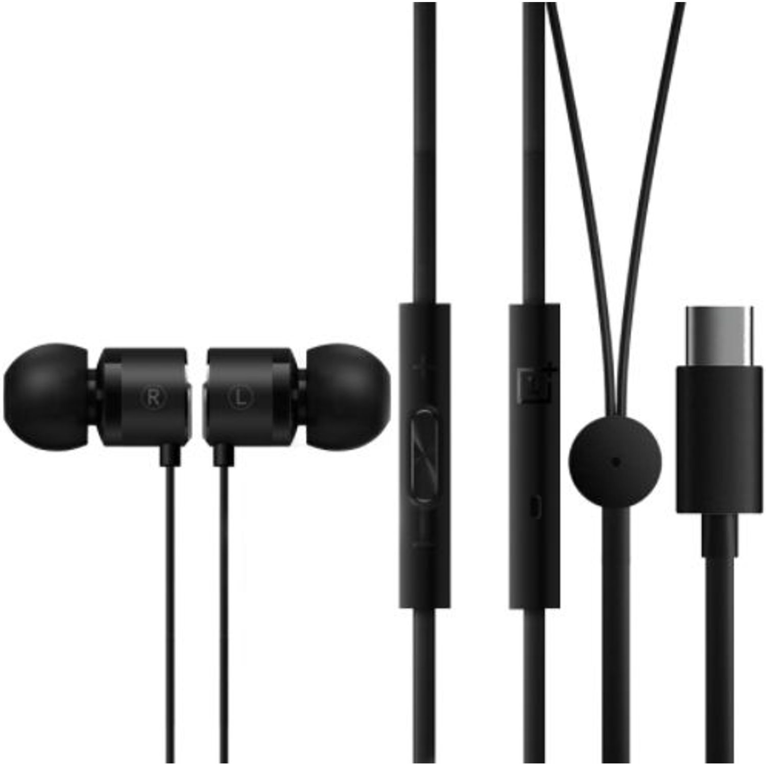 Casti Stereo In-Ear OnePlus Bullets BE02T, Microfon, USB Type-C (Negru) fotografia produsului
