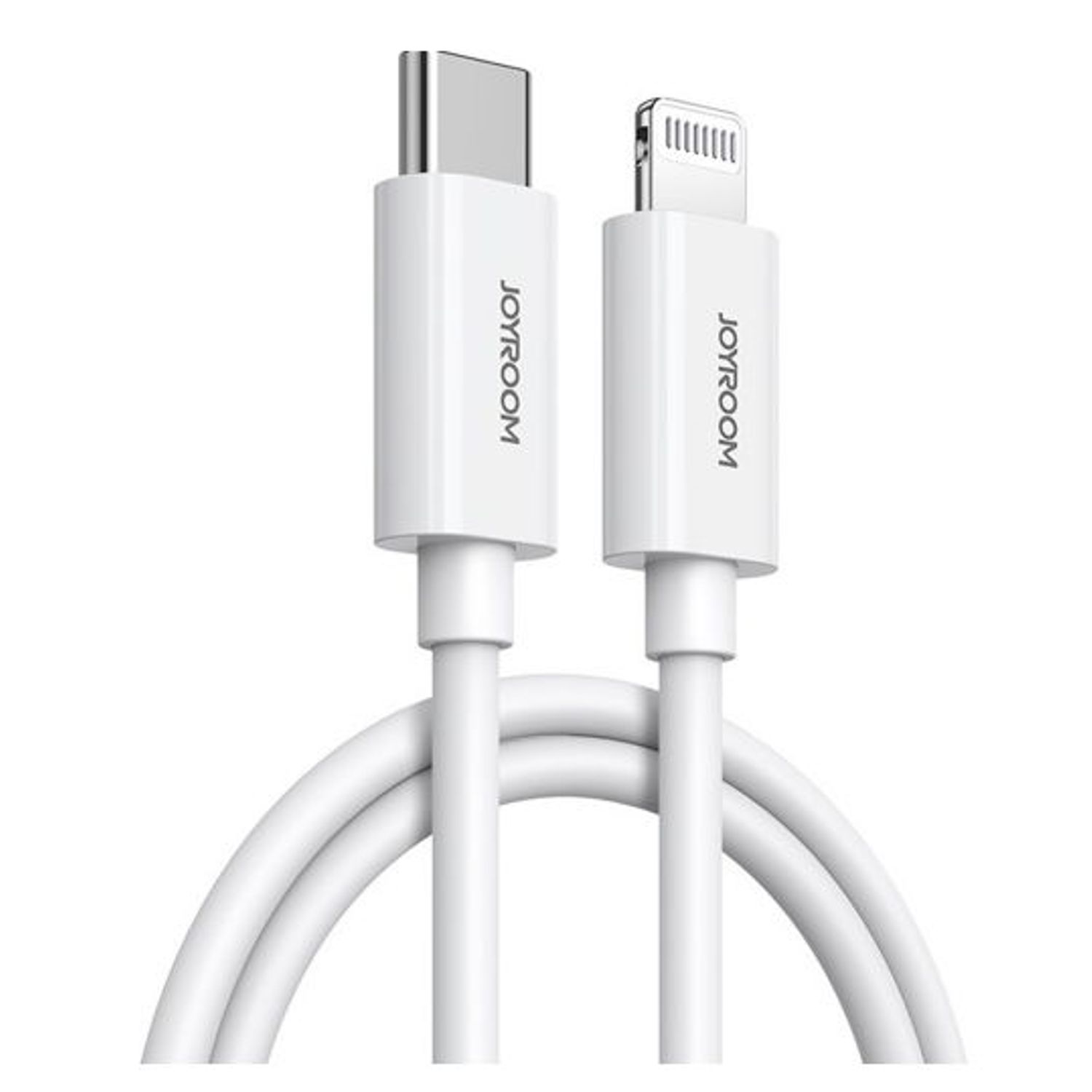 Cablu de date Joyroom 69801, Type C Lightning, 1.2m (Alb) fotografia produsului