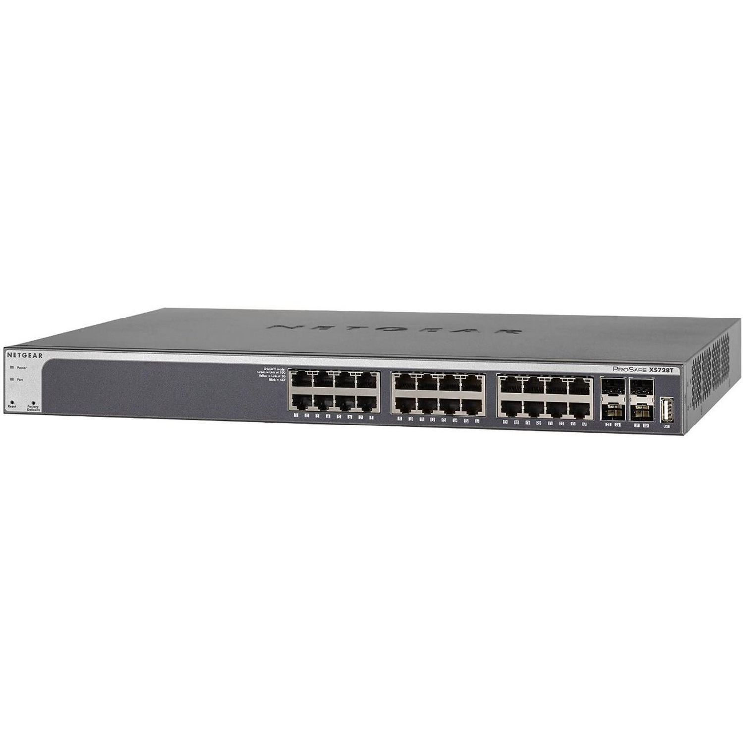 Switch Netgear XS728T, Gigabit, 24 porturi, 4 x SFP fotografia produsului