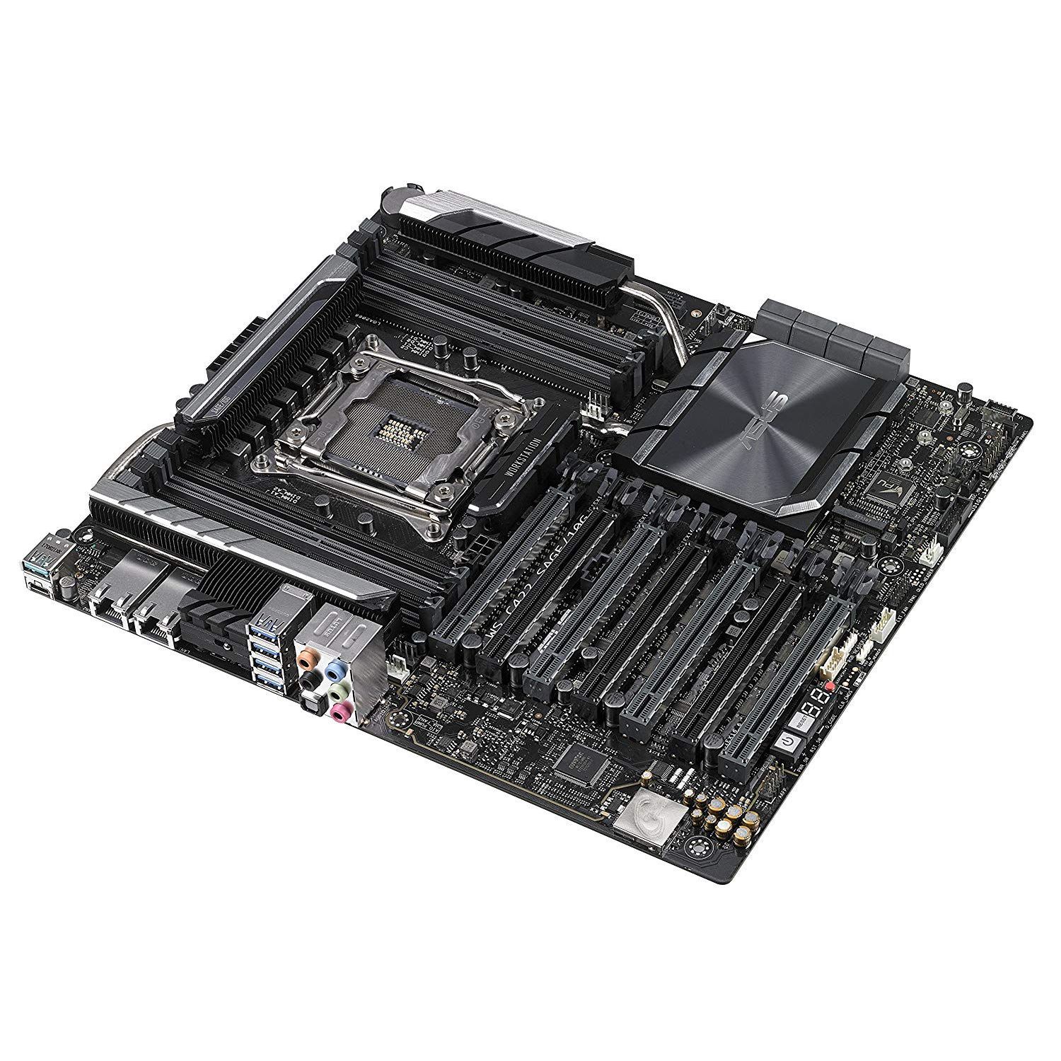 Placa de baza ASUS WS C422 SAGE/10G, Intel C422, CEB fotografia produsului View 2 L