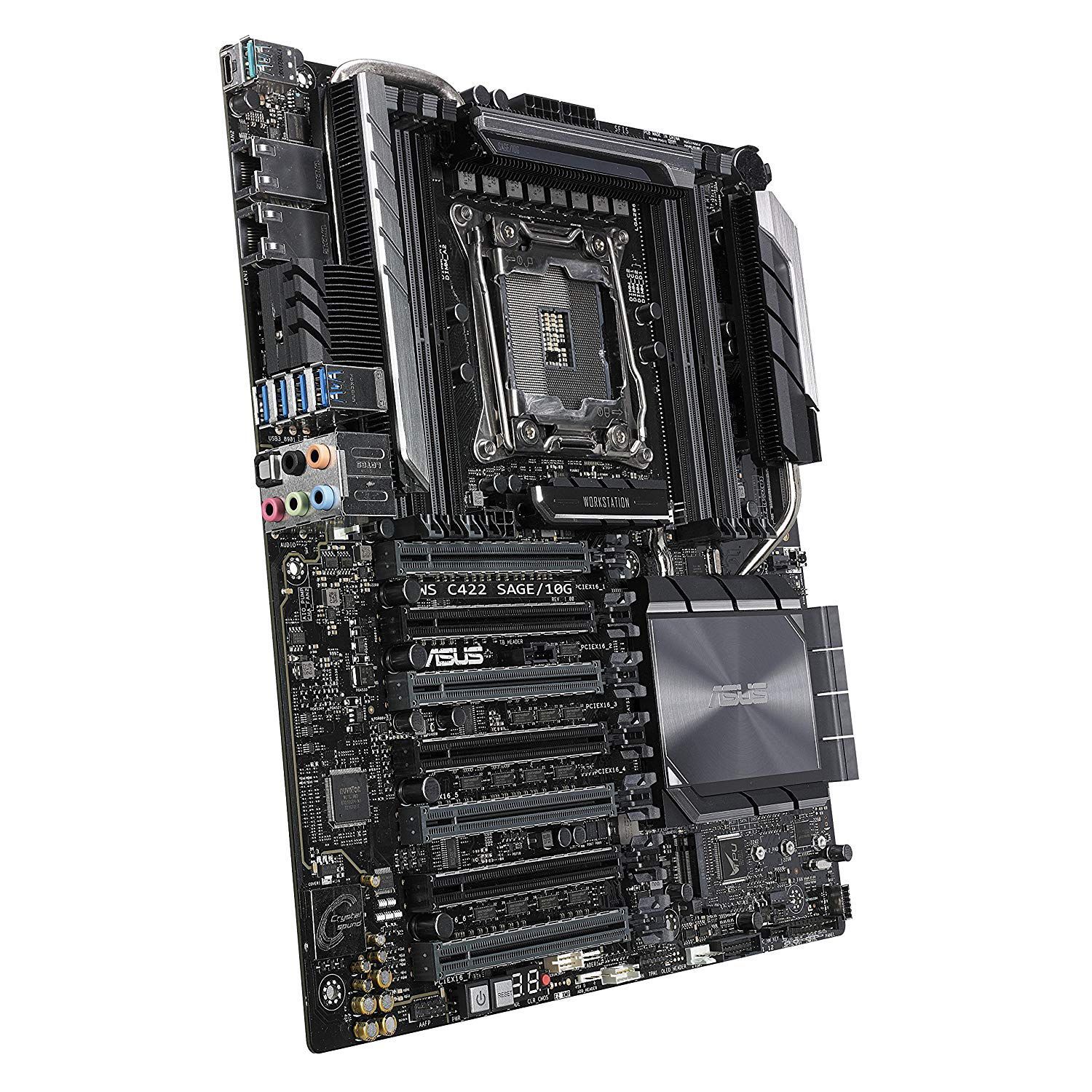 Placa de baza ASUS WS C422 SAGE/10G, Intel C422, CEB fotografia produsului View 5 L