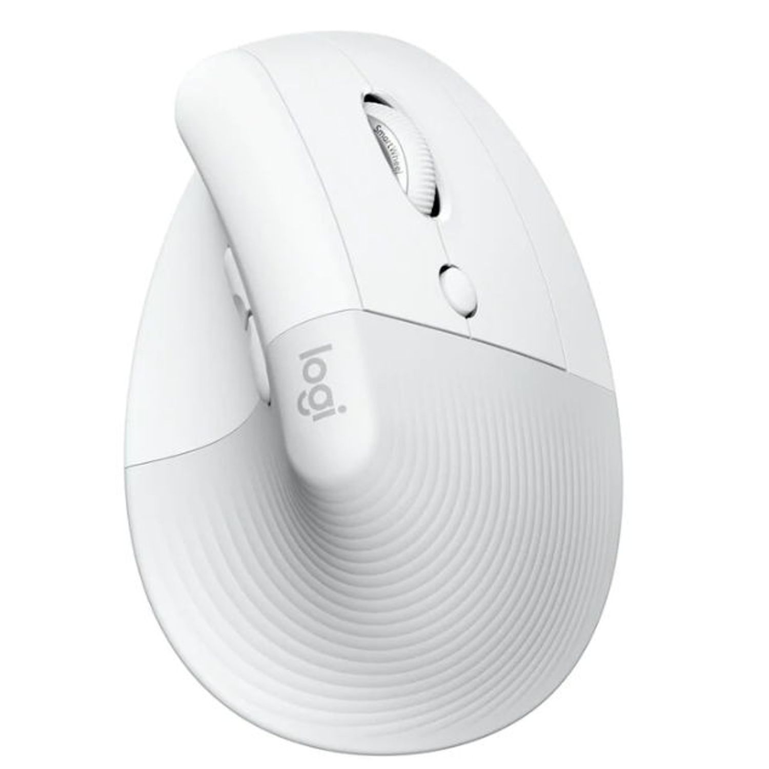Mouse Wireless Logitech Lift Right Vertical Ergonomic, Bluetooth, 4000 DPI, recomandat pentru mana dreapta (Alb) fotografia produsului