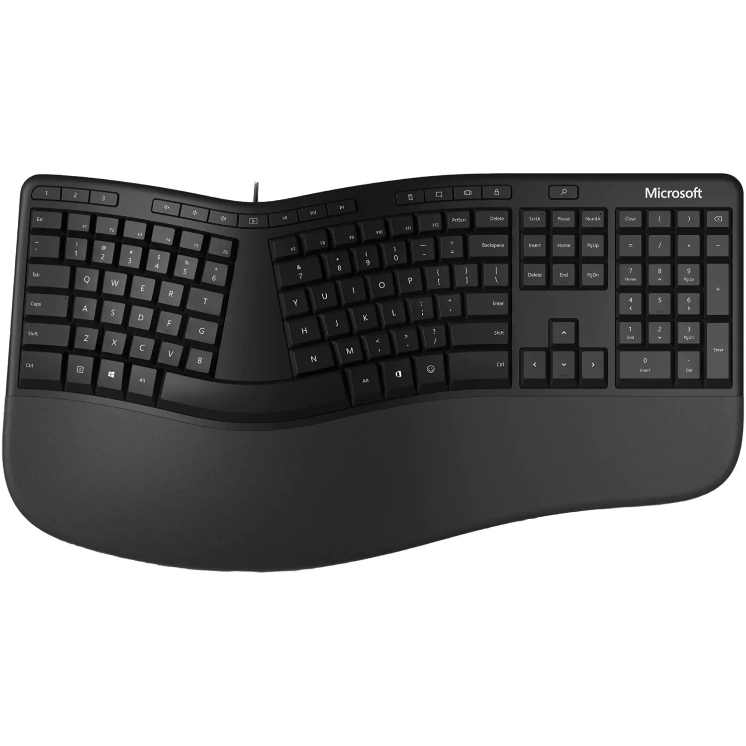 Kit Tastatura si Mouse Microsoft Desktop Ergonomic, Negru fotografia produsului View 2 L
