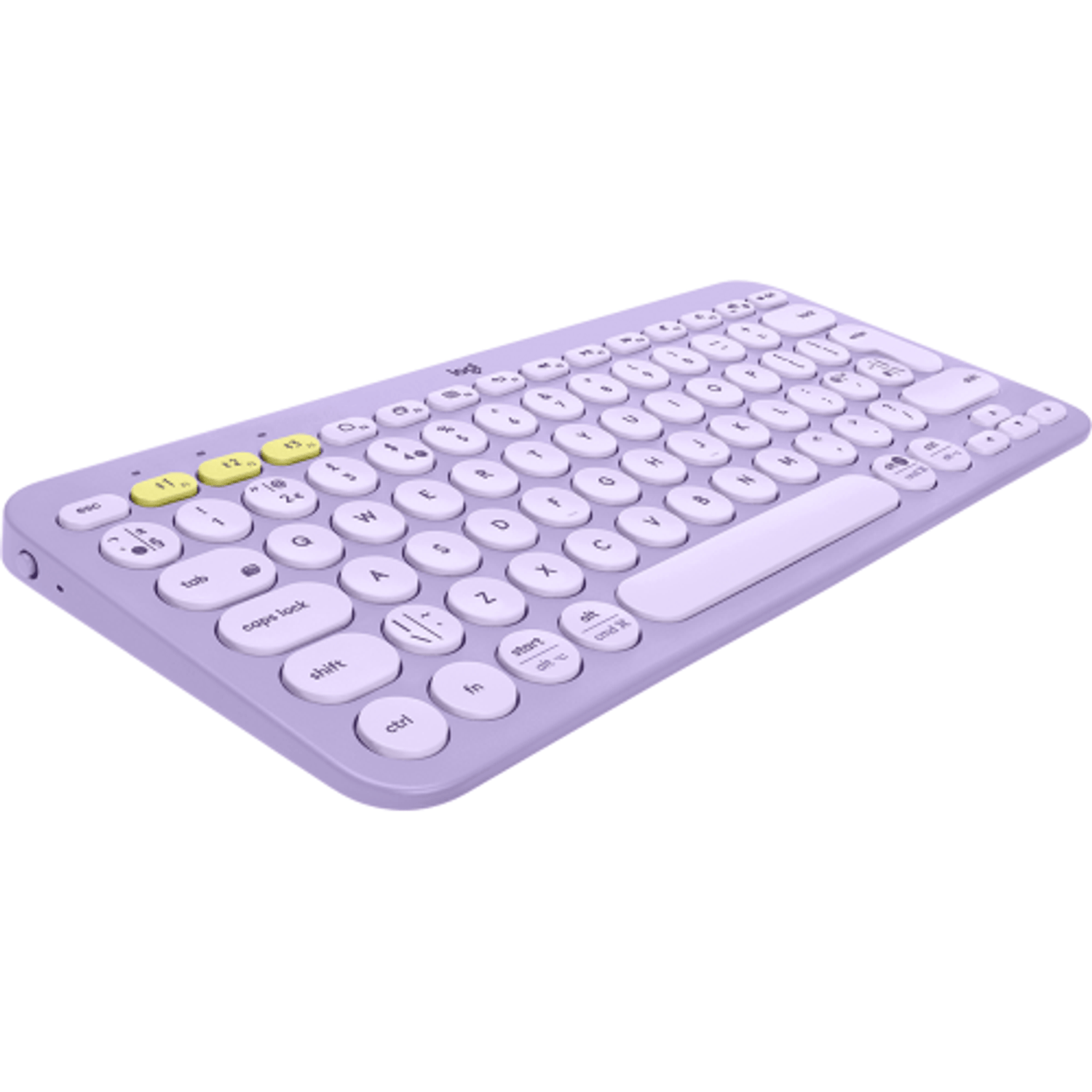 Tastatura Wireless Logitech K380, Bluetooth, Layout US (Violet) fotografia produsului View 7 L