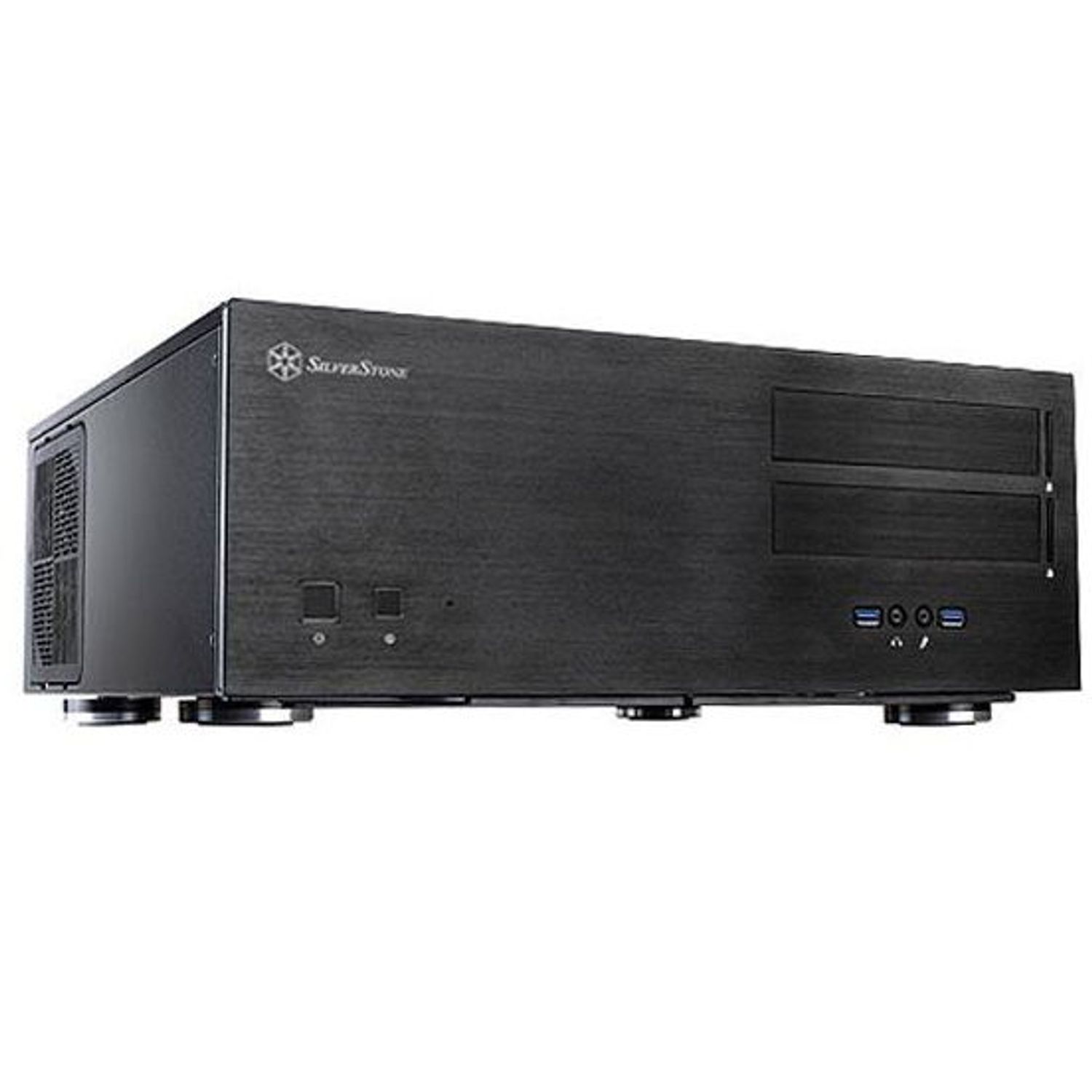 Carcasa SilverStone SST-GD08B, HTPC (Negru) fotografia produsului