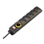 Prelungitor Hama 137286, rezistent la apa, 6 prize, 2m (Negru) fotografia produsului View 2 S