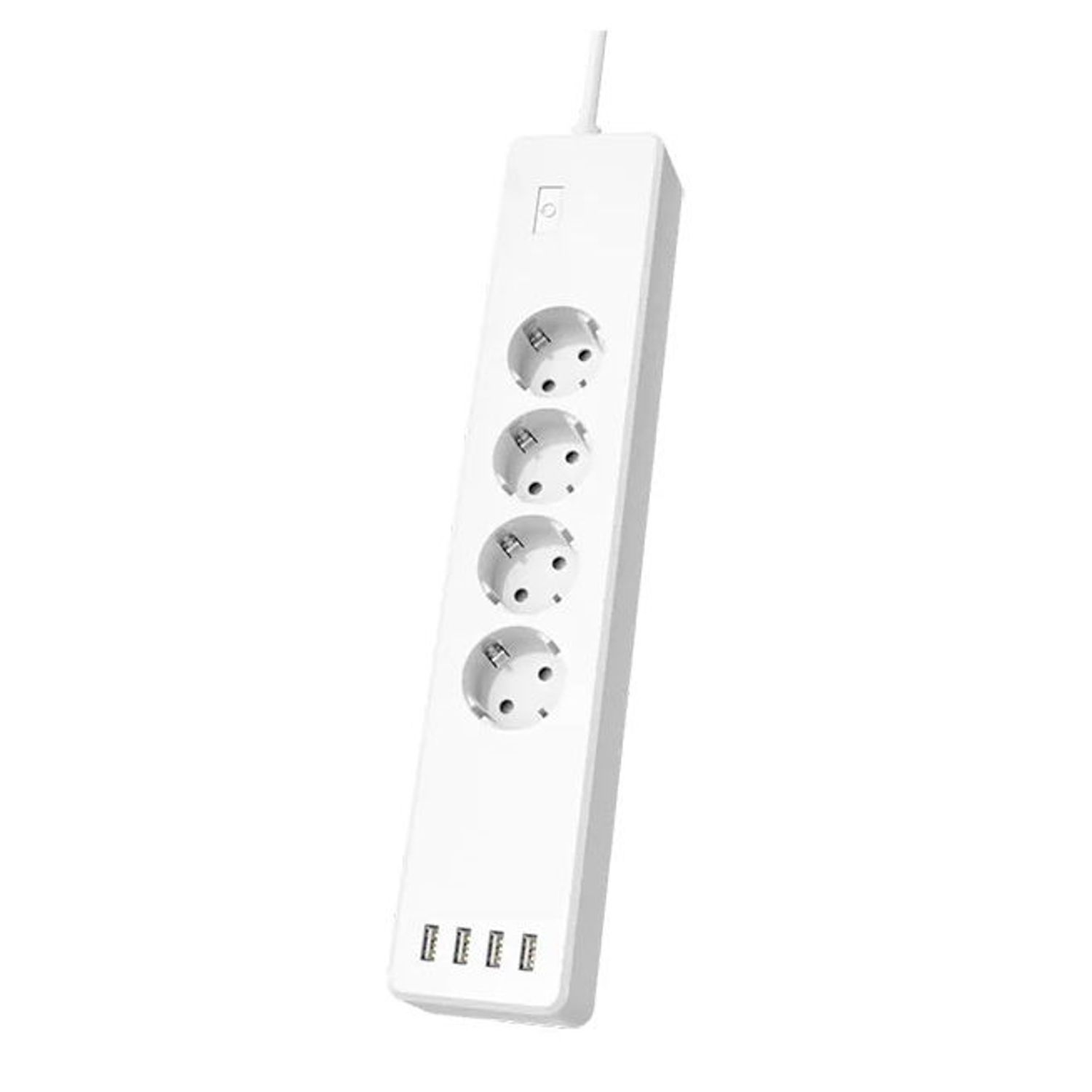 Prelungitor Smart Hama 176574, 4 prize, 4 x USB, 1.7m (Alb) fotografia produsului View 2 L