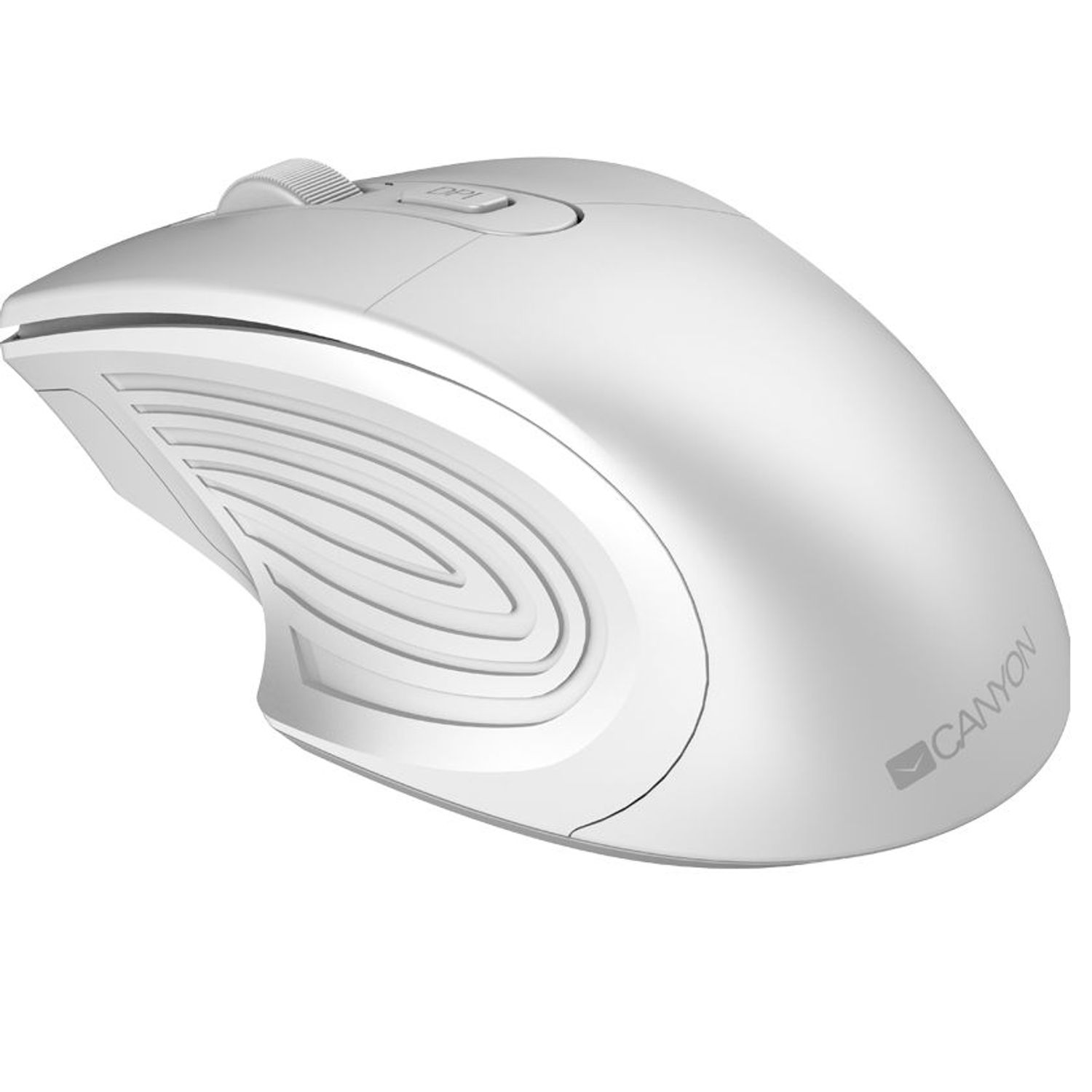 Mouse Optic Wireless Canyon CNE-CMSW15PW, 1600DPI (Alb) fotografia produsului View 5 L