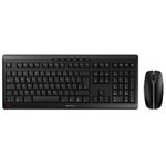 Kit Tastatura si mouse Wireless Cherry STREAM, USB, Layout US (Negru) fotografia produsului