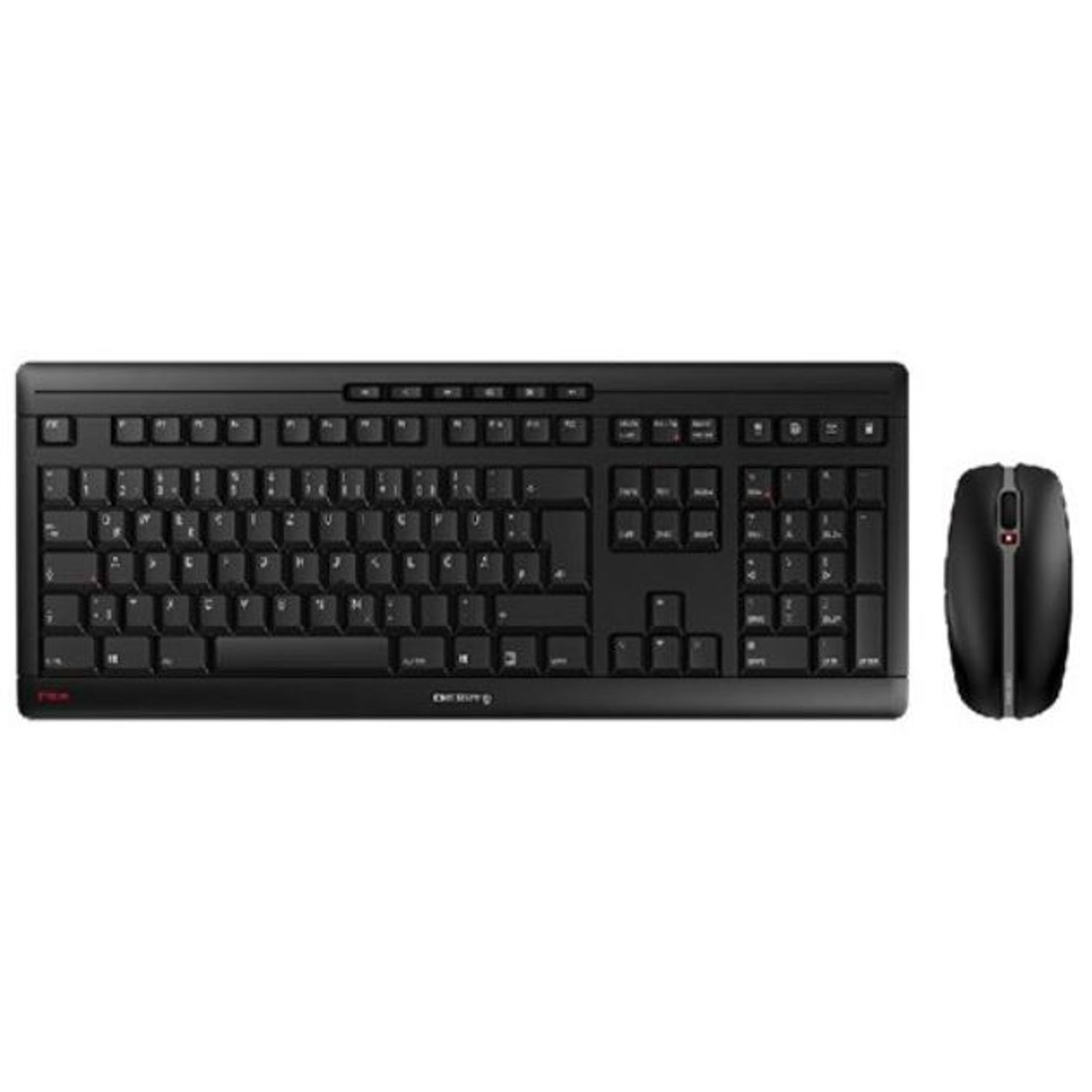 Kit Tastatura si mouse Wireless Cherry STREAM, USB, Layout US (Negru) fotografia produsului