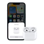 Casti True Wireless Apple AirPods (3rd generation), IPX4, Microfon, Lightning charging case (Alb) fotografia produsului View 6 S