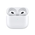 Casti True Wireless Apple AirPods (3rd generation), IPX4, Microfon, Lightning charging case (Alb) fotografia produsului View 3 S