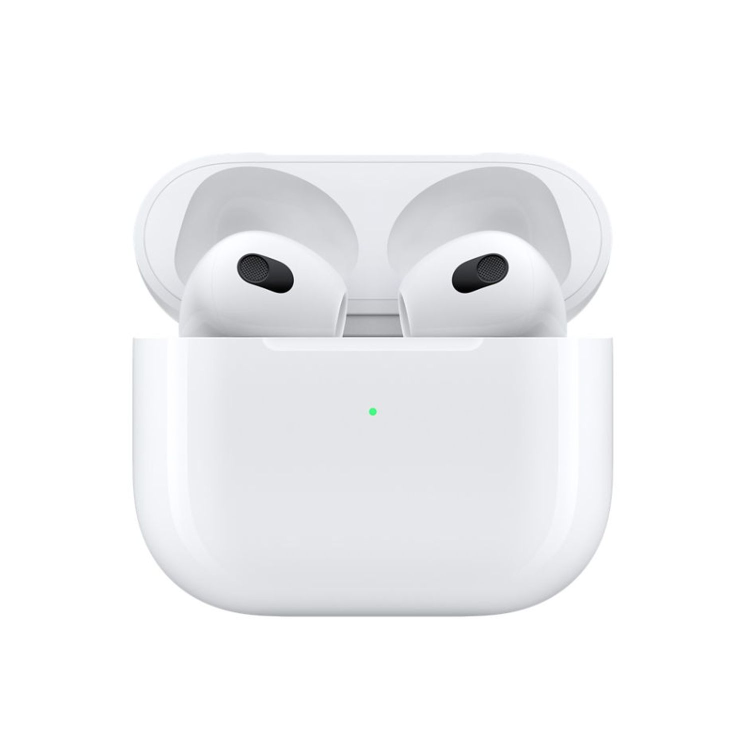 Casti True Wireless Apple AirPods (3rd generation), IPX4, Microfon, Lightning charging case (Alb) fotografia produsului View 3 L