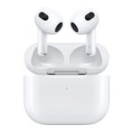 Casti True Wireless Apple AirPods (3rd generation), IPX4, Microfon, Lightning charging case (Alb) fotografia produsului
