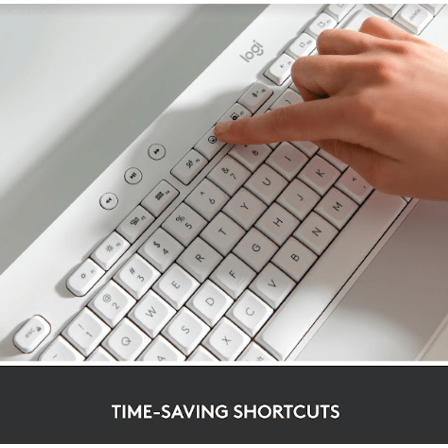 Tastatura Wireless Logitech Signature K650, Bluetooth, US INT (Alb) fotografia produsului View 8 L
