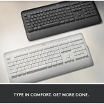 Tastatura Wireless Logitech Signature K650, Bluetooth, US INT (Alb) fotografia produsului View 9 S