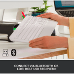 Tastatura Wireless Logitech Signature K650, Bluetooth, US INT (Alb) fotografia produsului View 11 S