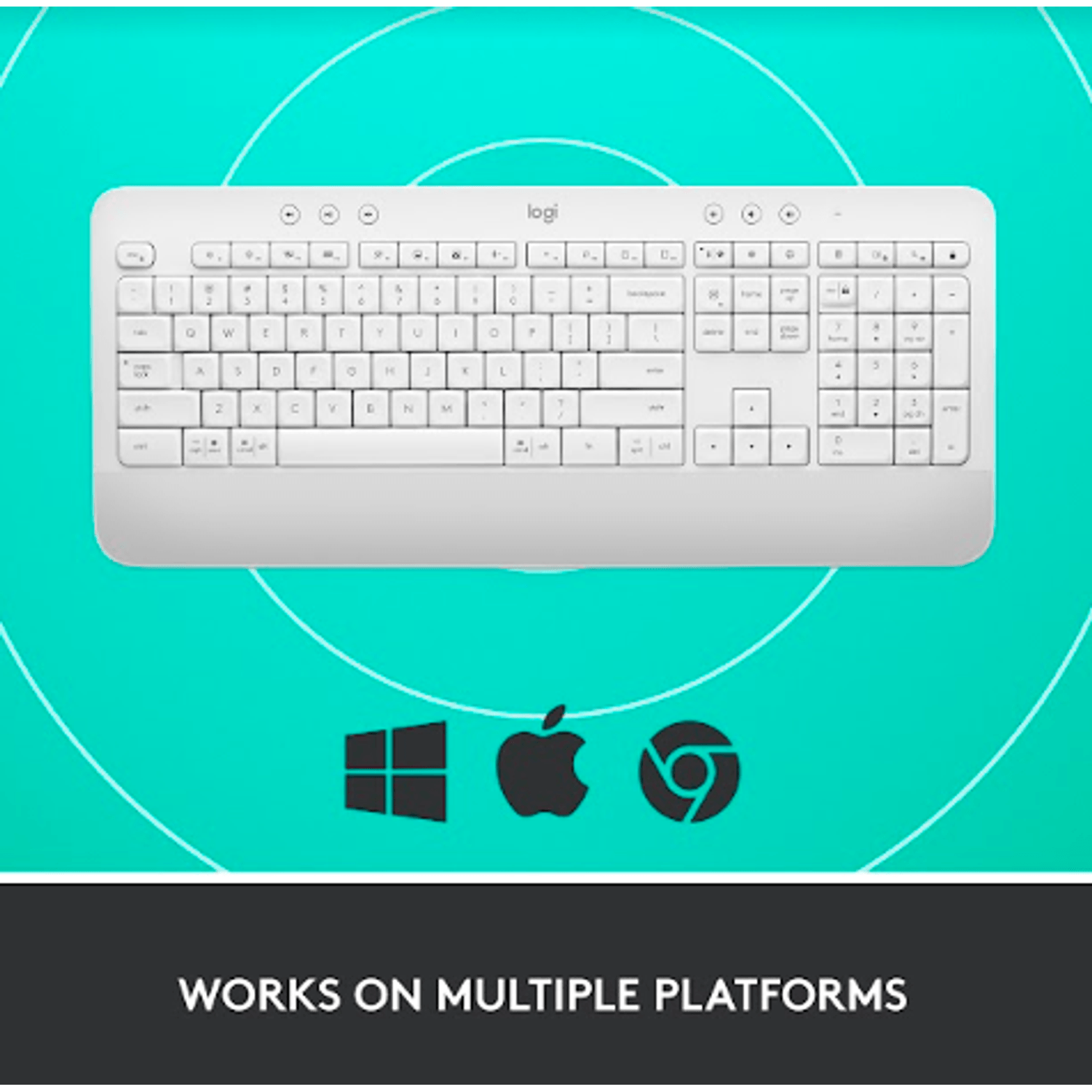 Tastatura Wireless Logitech Signature K650, Bluetooth, US INT (Alb) fotografia produsului View 10 L