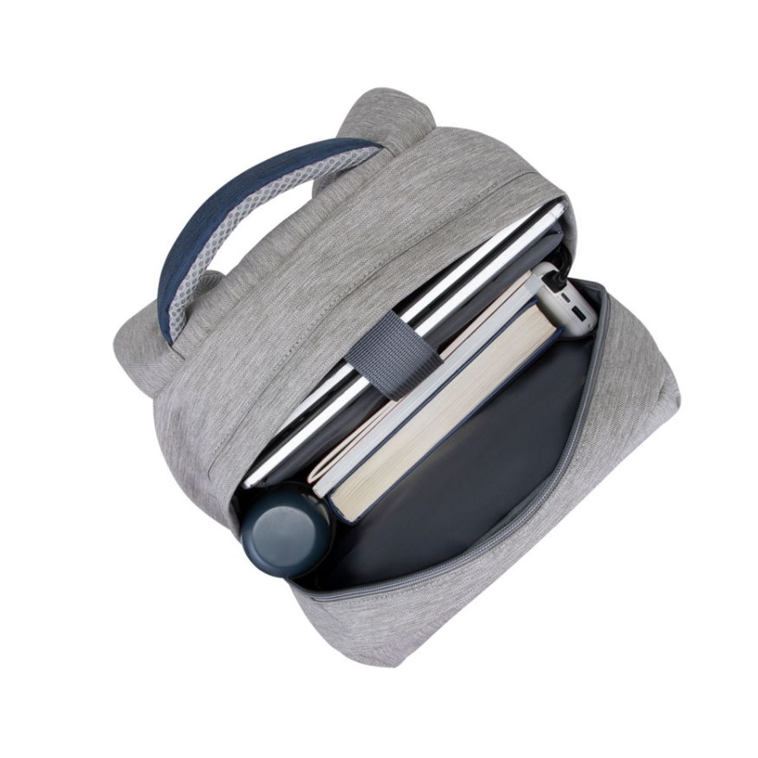 Rucsac Laptop RivaCase 7562, 15.6" (Gri/Albastru) fotografia produsului View 10 L