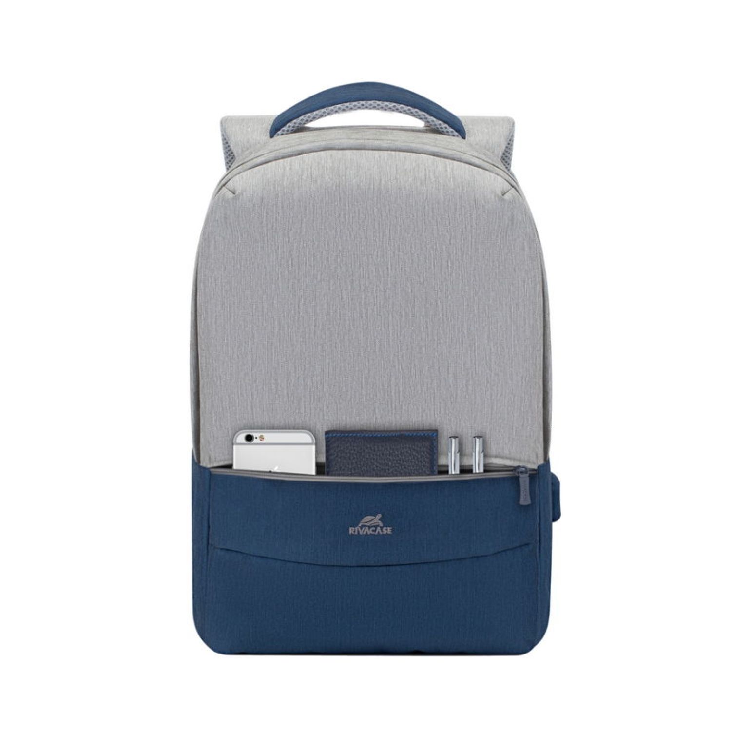 Rucsac Laptop RivaCase 7562, 15.6" (Gri/Albastru) fotografia produsului View 9 L