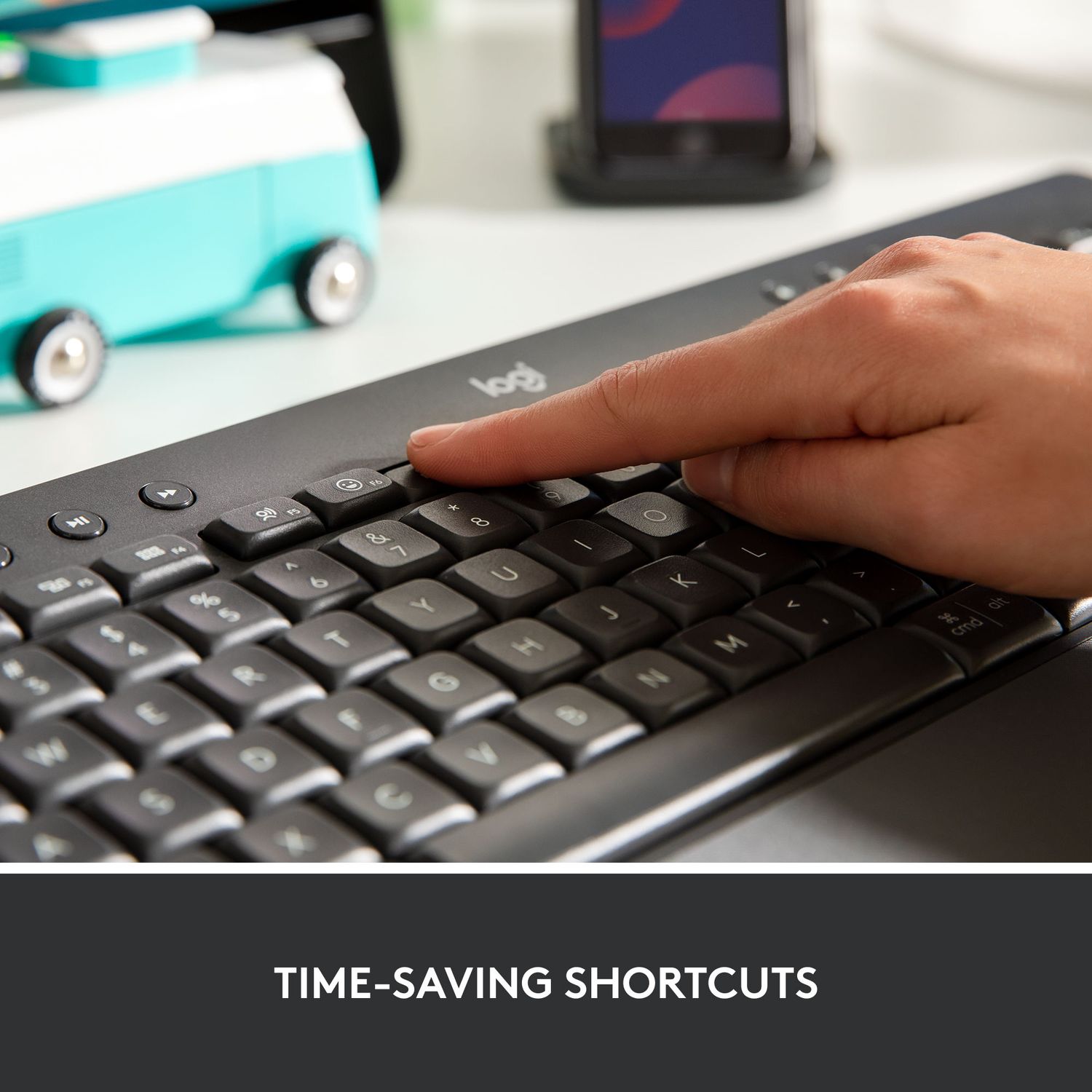 Tastatura Wireless Logitech Signature K650, Bluetooth, US INT (Negru) fotografia produsului View 8 L