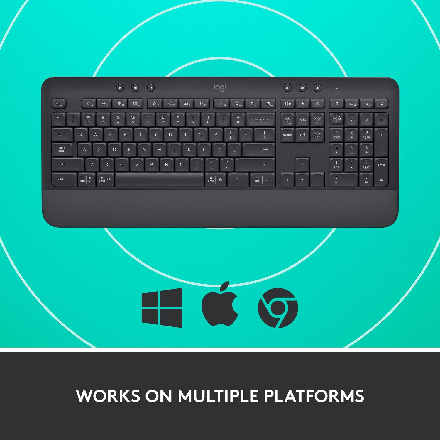 Tastatura Wireless Logitech Signature K650, Bluetooth, US INT (Negru) fotografia produsului View 10 L