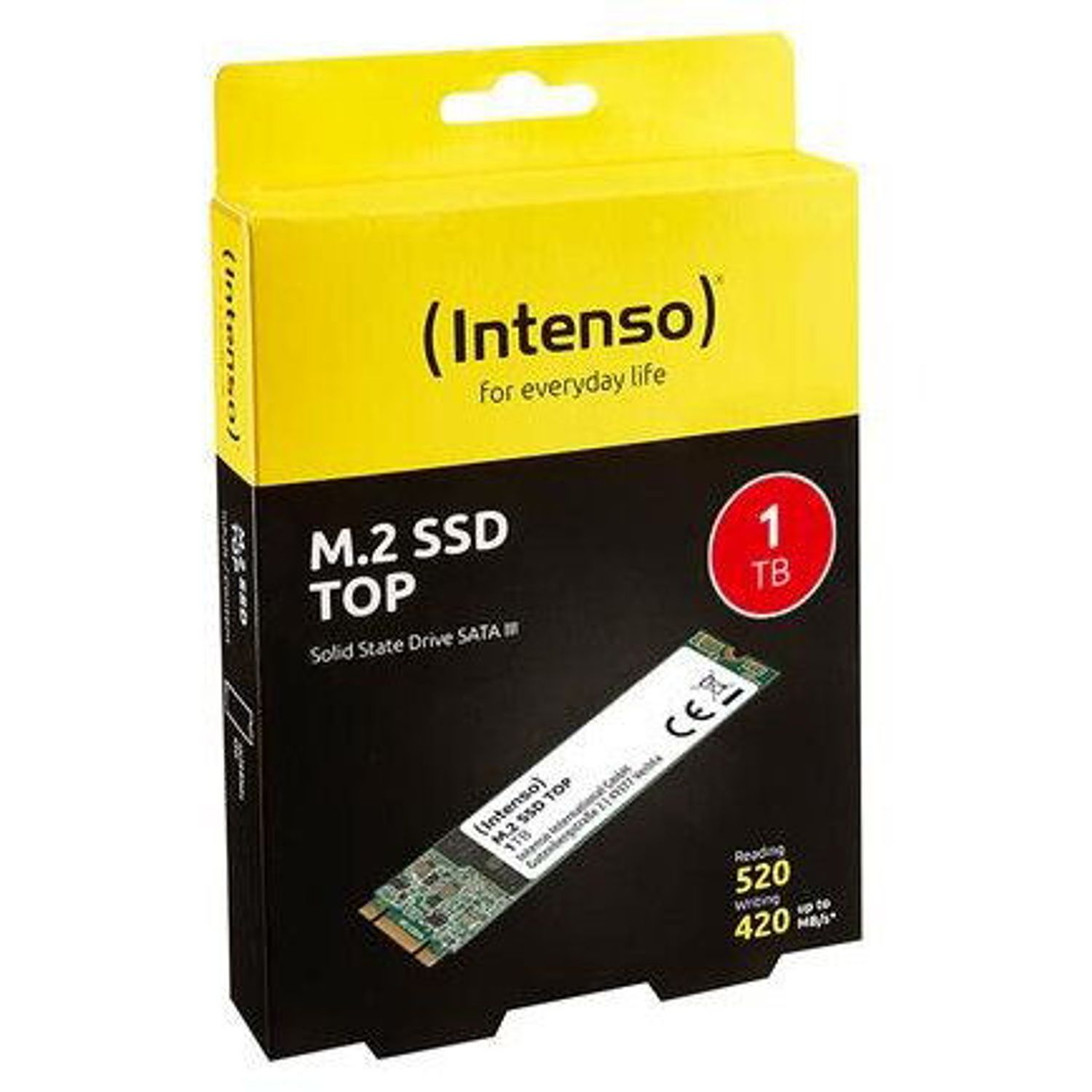 SSD Intenso TOP, 1TB, M.2, SATA III fotografia produsului View 2 L
