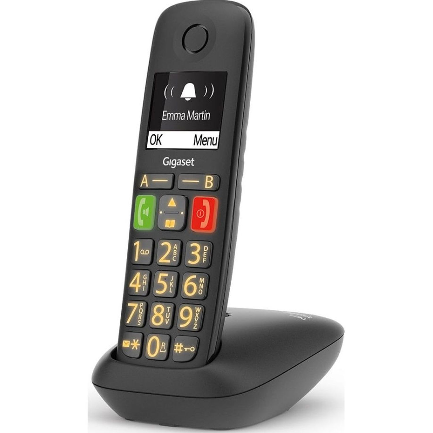 Telefon DECT fara fir Gigaset E290, Caller ID (Negru) fotografia produsului View 3 L