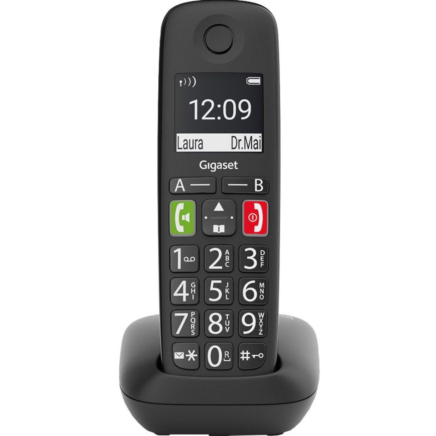 Telefon DECT fara fir Gigaset E290, Caller ID (Negru) fotografia produsului