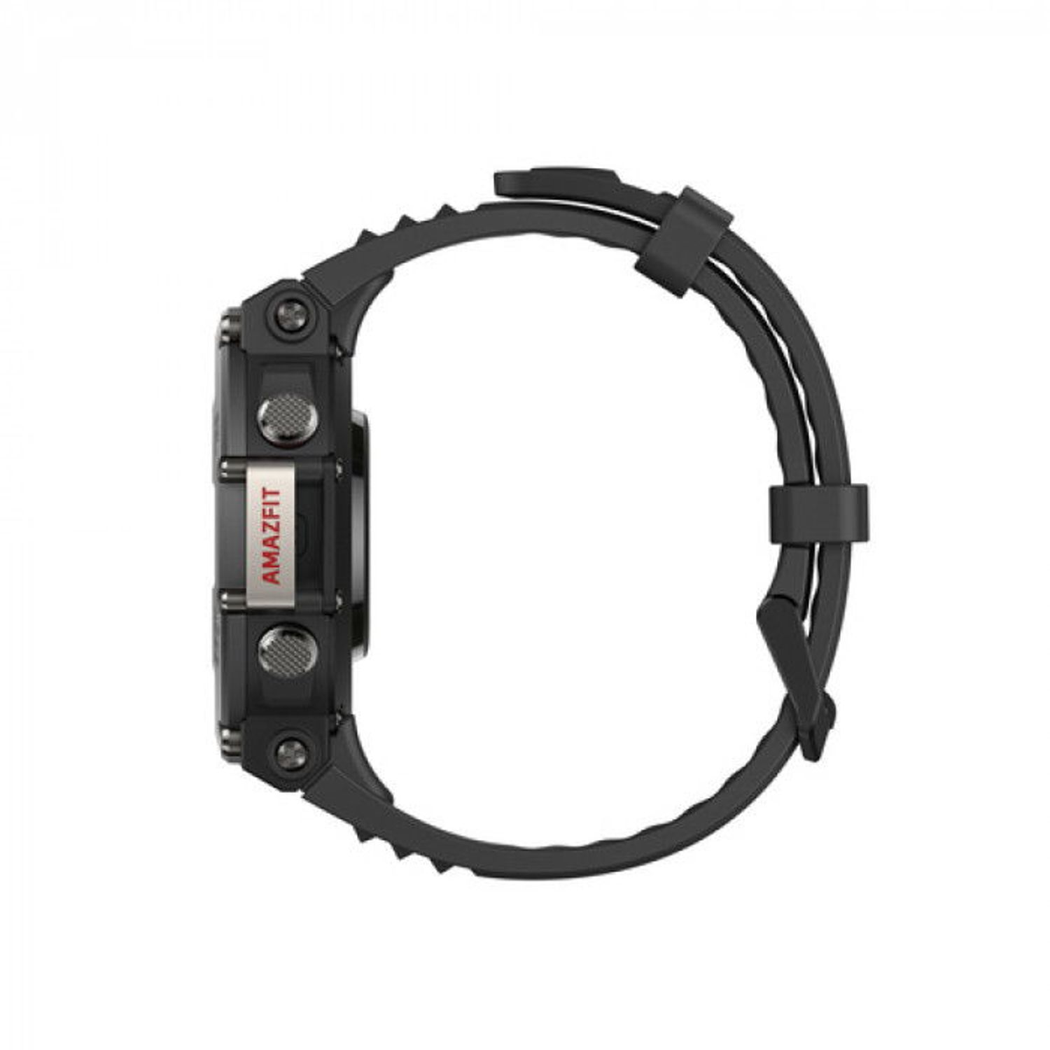Smartwatch Huami Amazfit T-REX 2, Display AMOLED 1.39", Bluetooth, GPS, bratara silicon, Android/iOS (Negru) fotografia produsului View 4 L