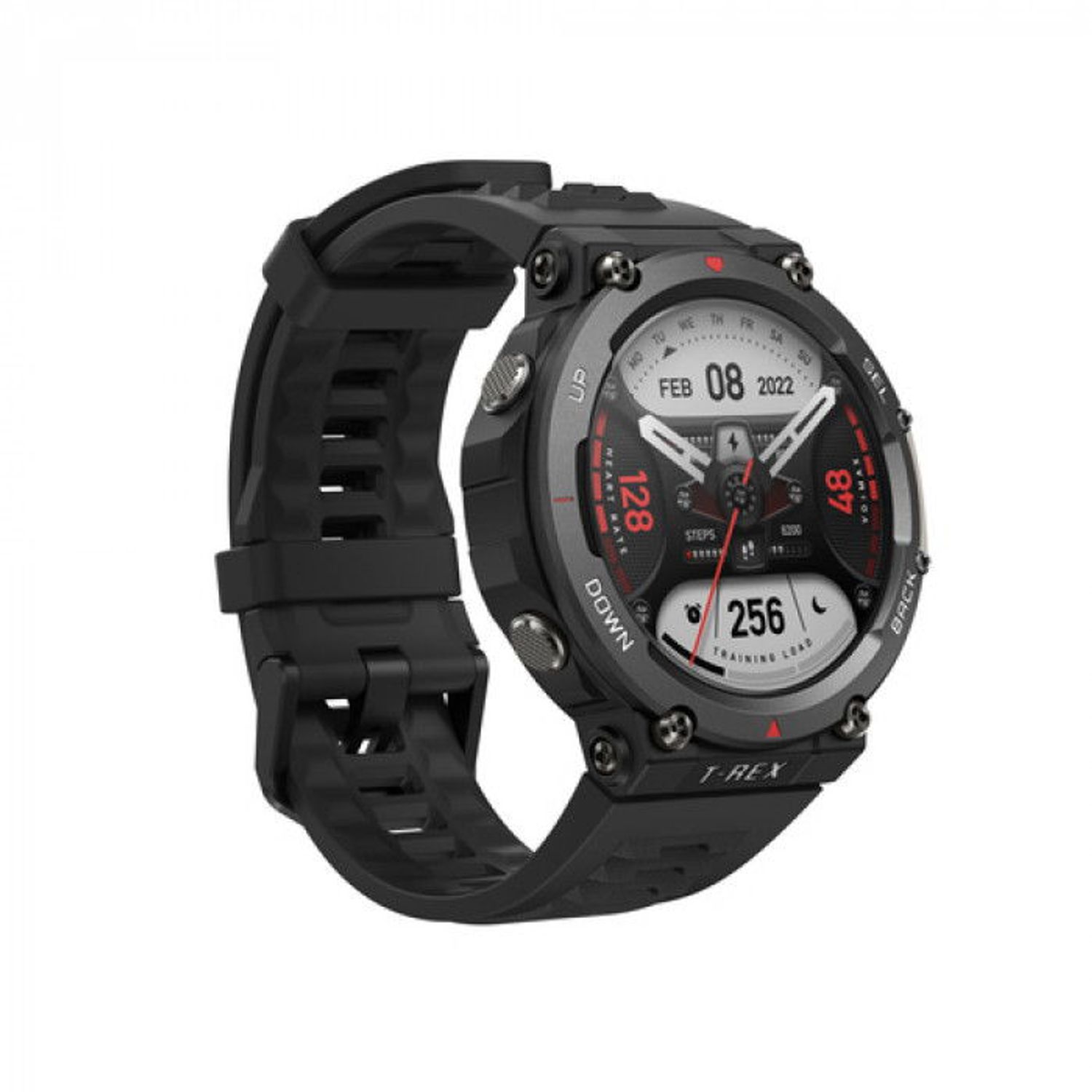 Smartwatch Huami Amazfit T-REX 2, Display AMOLED 1.39", Bluetooth, GPS, bratara silicon, Android/iOS (Negru) fotografia produsului View 5 L