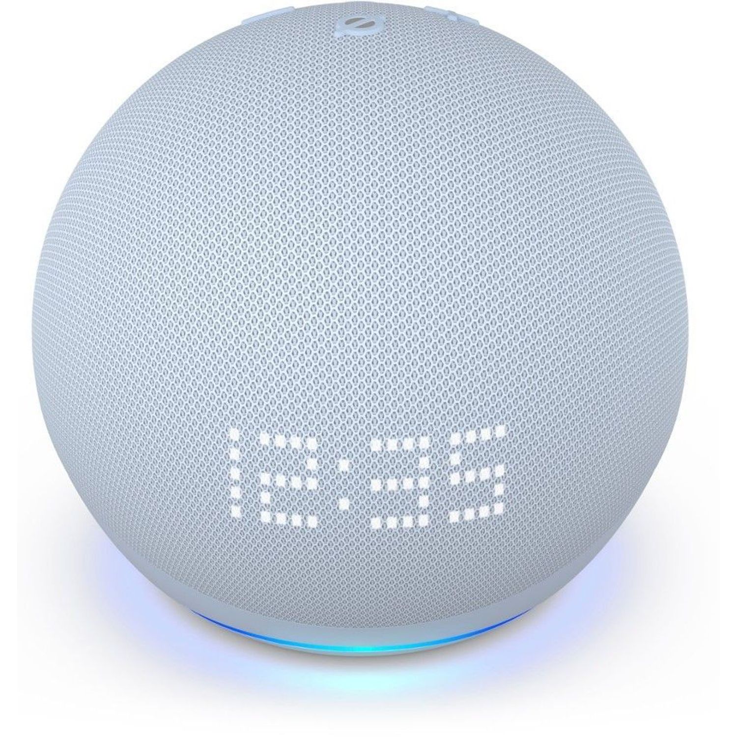 Boxa portabila Amazon Echo Dot 5th Gen, cu ceas, Wi-Fi, Bluetooth, Cu Asistent Personal Alexa (Albastru) fotografia produsului View 4 L