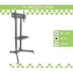 Stand TV Techly 309982, 30" - 65", 60 Kg (Negru) fotografia produsului View 5 S